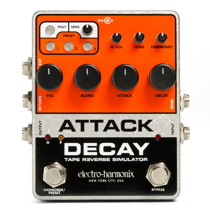 Used Electro-Harmonix Attack Decay Tape Reverse Simulator Pedal