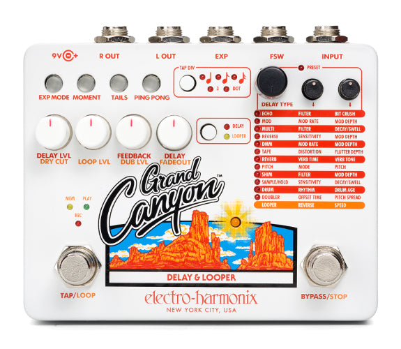 Used Electro-Harmonix Grand Canyon Delay & Looper Pedal
